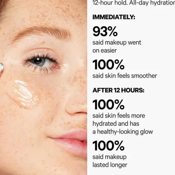 Milk Makeup Hydro Grip Primer with Hyaluronic Acid + Niacinamide – Hydrating Face Primer Grips Makeup for Up to 12 Hours – Silicone-Free, Lightweight Gel with Dewy Finish