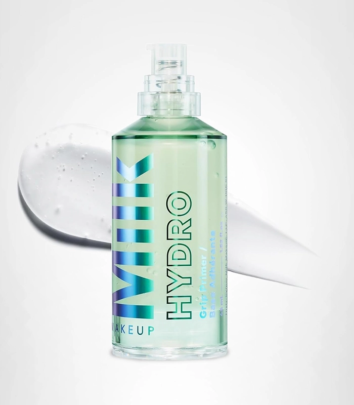Milk Makeup Hydro Grip Primer with Hyaluronic Acid + Niacinamide – Hydrating Face Primer Grips Makeup for Up to 12 Hours – Silicone-Free, Lightweight Gel with Dewy Finish