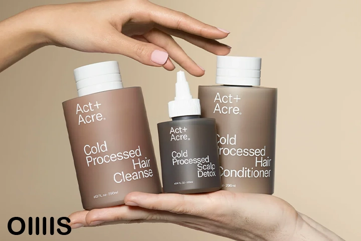 Act+Acre boutique, cold-processed serums with advanced actives are pro products to help your hair dont fall and regrowth again
