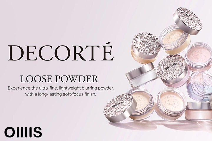 decorte blurring powder with a brilliant look and luxury touch