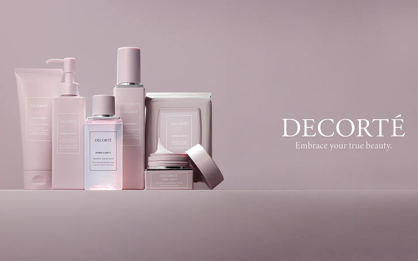 complete guide to Decorte Beauty brand decorté luxury skincare review as seen in the picture all the nude color decorte brand can be seen