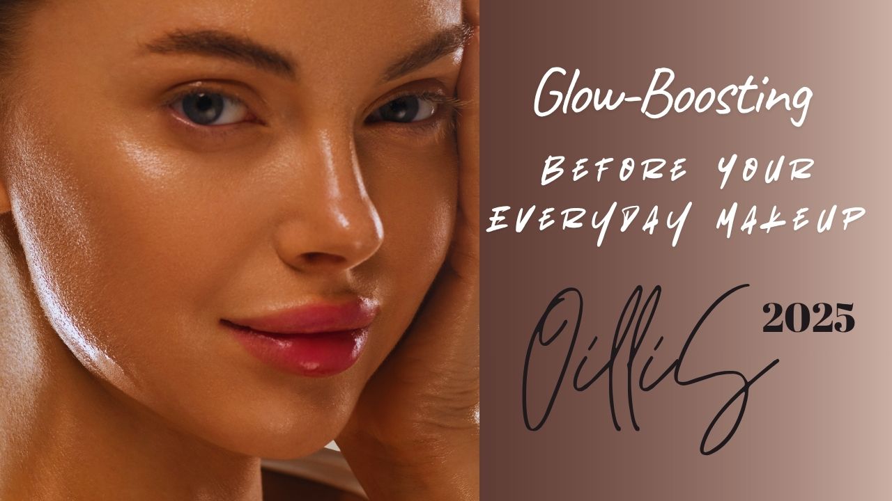 a young woman showing her glowing skin from close up picture capturing